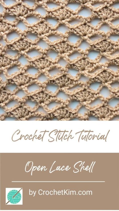 Lace Crochet Stitches, Crochet Shrug Tutorial, Crochet Stitch Pattern, Knitting Stitches Tutorial, Crochet Stitches For Blankets, Crochet Stitches Free, Crochet Knit Stitches, Stitch Tutorial, Crochet Shawls