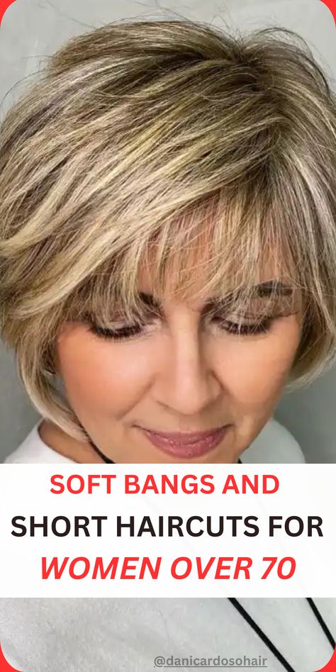 Haircuts for Women Over 70 With Bangs Layered Hair For Short Hair With Bangs, Wispy Hair Bangs, Hair Cuts For Shorter Hair With Bangs, Pixie Haircut With Short Bangs, Textured Bangs Short Hair, Chin Length Haircuts With Bangs, Short Haircut For Women With Bangs, Short Layered Haircut With Bangs, Short Haircut With Wispy Bangs