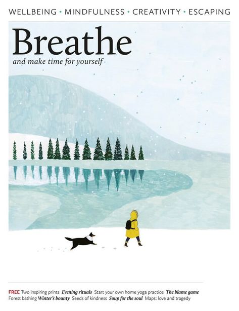 Breathe Magazine, Evening Rituals, Home Yoga Practice, Forest Bathing, Bare Tree, Magazine Illustration, Close Encounters, Magazine Subscription, Ways To Relax