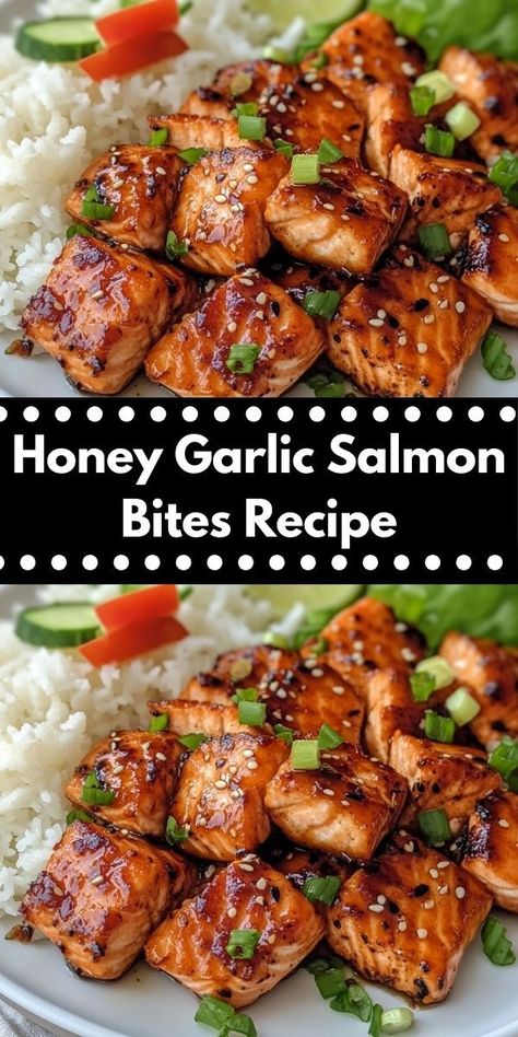 Craving a delightful seafood dish? These Honey Garlic Salmon Bites are a perfect choice. Packed with flavor and easy to prepare, they're an ideal option for quick family dinners or special occasions. Honey Garlic Salmon Bites, Garlic Salmon Bites, Salmon Bites Recipe, Quick Family Dinners, Impressive Appetizers, Salmon Bites, Salmon Soy Sauce, Honey Garlic Salmon, Garlic Salmon