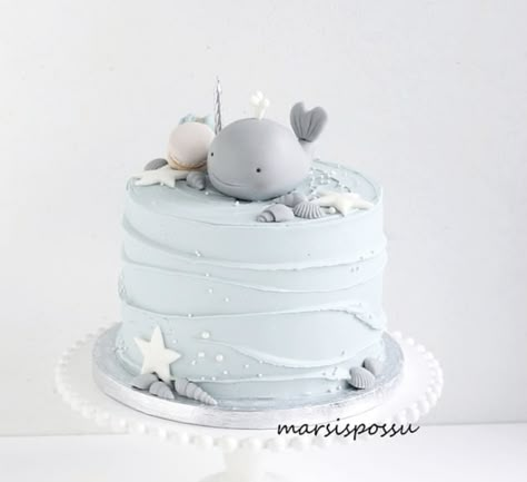 Baby Beluga Birthday Party, Ocean Baby Shower Cake, Cake Whale, Whale Baby Shower Cake, Whale Birthday Cake, Dolphin Birthday Cakes, Ocean Birthday Cakes, Whale Cake, Whale Cakes