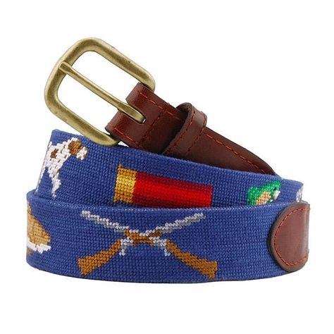 Southern Sportsman Needlepoint Belt Needlepoint Belt, Needlepoint Belts, Tennis Life, Chestnut Color, Wooden Gift Boxes, Wooden Gifts, Brass Buckle, Colored Leather, Denim Design