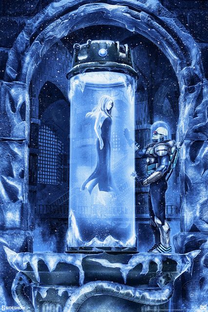 Heart Of Ice, Glow In The Dark Art, Ice Heart, Mr Freeze, Batman Vs Joker, Frozen Wallpaper, Batman Artwork, Dc Villains, Dc Comics Artwork