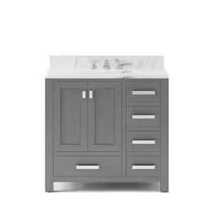 36 Inch Vanities - Gray - Bathroom Vanities - The Home Depot Gray Bathroom Vanities, 36 Inch Vanity, Grey Bathroom Vanity, Gray Bathroom, Grey Bathrooms, Bathroom Vanities, Home Depot, The Home Depot, Bathroom Vanity