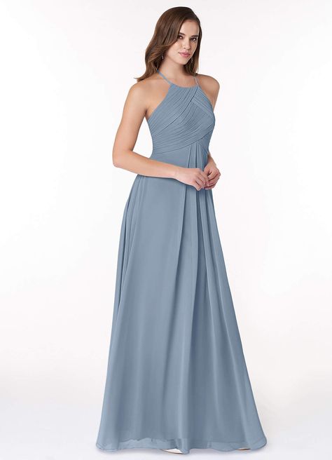 What do you think of the Azazie Ginger, come check them out! https://m.azazie.com/products/azazie-ginger-dusty-blue-a-line-halter-pleated-chiffon-floor-length-bridesmaid-dress/151011 Dusty Blue Bridesmaid Dresses Azazie, Azazie Dusty Blue Dress, Steel Blue Bridesmaid Dresses Azazie, Azazie Bridesmaid Dresses Dusty Blue, Azazie Steel Blue, Azazie Mist Blue Bridesmaid Dresses, Dusty Blue Bridesmaid Dress, Dusty Blue Bridesmaid, Uzun Boy