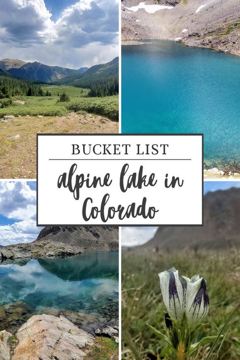 Located just outside of Breckenridge, Colorado, you'll find a beautiful alpine lake set high in the Rocky Mountains. The water is a bright blue that shimmers and changes color based on the lighting, and there's endless mountain views. Read more on our website about where this hike is and a full review! Colored Water, Breckenridge Colorado, The Rocky Mountains, Alpine Lake, Colorado Mountains, Mountain Lake, Day Hike, Hidden Gem, Rocky Mountains