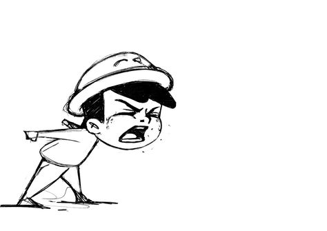 Angry Cartoon, Angry Expression, Cartoon Expression, Angry Child, Illustration Art Kids, Man Sketch, Character Graphic, Cartoon Sketches, Boy Character