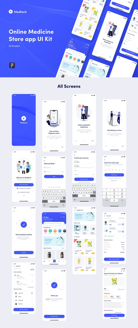 Medicine App Design, Medicine Delivery App, Medical Store Design, Medical App Ui Design, Healthcare Dashboard, Medicine Reminder App, Mobile App Design Templates, App Advertisement, Medicine Delivery