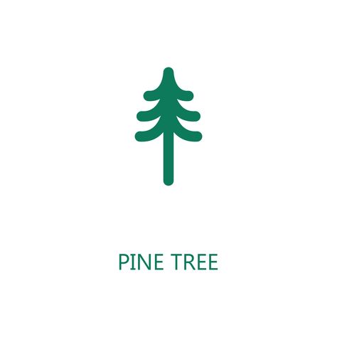 Pine Tree Illustration, Pine Tree Logo, Tree Icon, Tree Saw, Heart Tree, Flat Vector, Cityscape Photos, Logo Banners, Tree Illustration