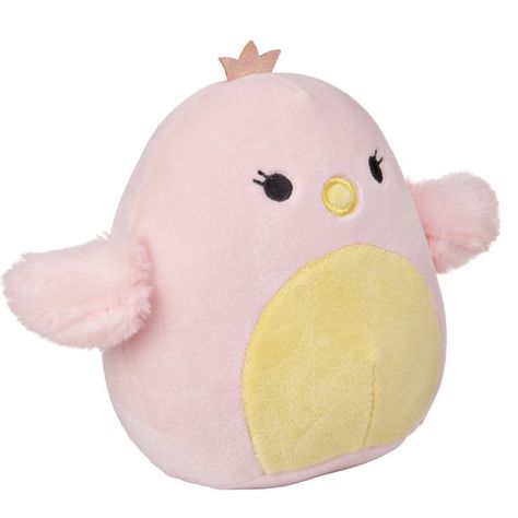 Squishmallows Aesthetic, Rare Squishmallows, Pink Swan, Easter 2021, Pink Crown, Pink Bird, Blind Bags, Cute Stuffed Animals, Bunny Plush