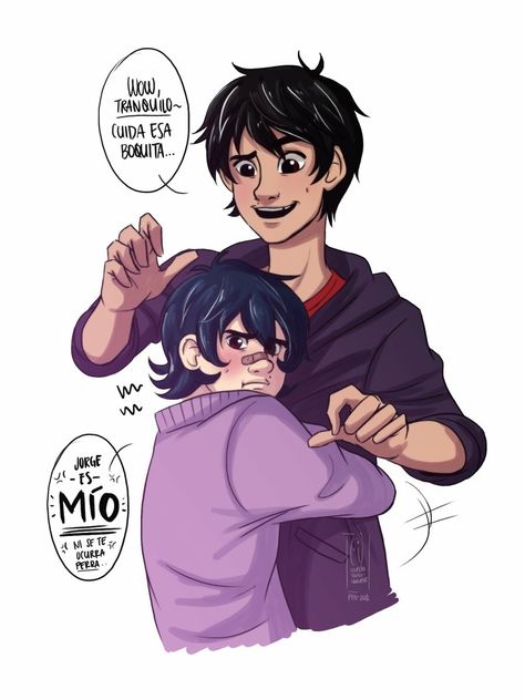 Like father like son hashi hug his brother like Miguel hug Hiro! Hiuguel babies❤️ Hiro X Miguel, Big Hero 7, Like Father Like Son, Disney Pixar Movies, Disney Nerd, Disney Fanatic, Jungkook Fanart, Pixar Movies, Pinturas Disney