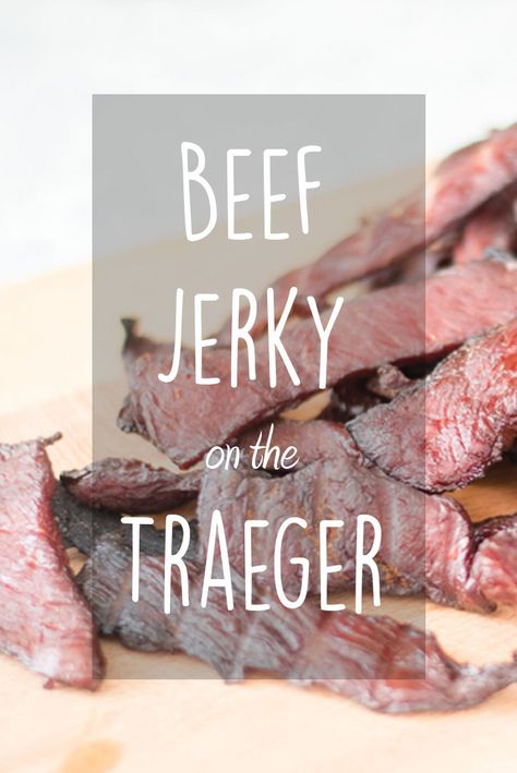 Traeger Jerky Recipe, Simple Beef Jerky Recipe, Easy Beef Jerky, Trager Grill, Smoked Beef Jerky, Beef Jerky Recipe, Traeger Cooking, Traeger Grill Recipes, Jerky Recipe