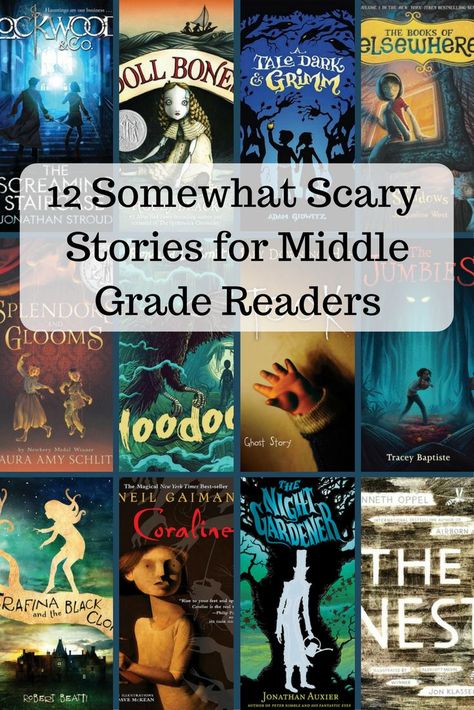 I’ll be the first to admit that I’m a scaredy-cat – I don’t like haunted houses, scary movies or even scary books! But I know tons of readers who love books that creep them … Books For Middle School, Kid Books, Scary Books, Scaredy Cat, Reading Library, Middle Grade Books, Homeschool Encouragement, Love Books, English Classroom