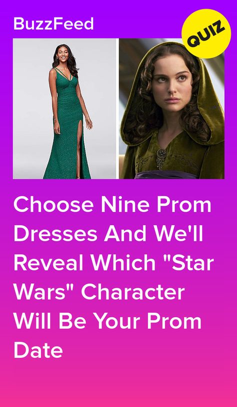 Star Wars Quizzes Buzzfeed, Star Wars Prom Dress, Dress Quizzes, Star Wars Quizzes, Prom Dress Quiz, Anakin Luke, Star Wars Quiz, Quizzes Disney, Star Wars Inspired Outfits