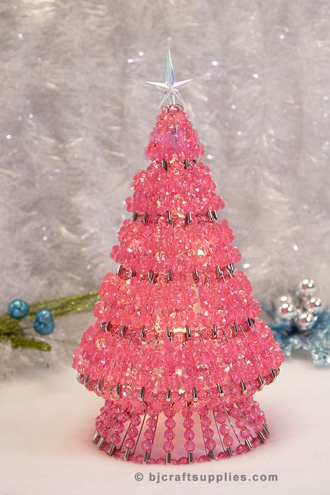 Starflake Bead Craft - Beaded Christmas Tree - Safety Pin Tree Craft. Comes with beads, safety pins, wire, lights, star and full instructions. Sunburst Bead Crafts, Christmas Tree Made From Beads And Safety Pins, Starflake Bead Crafts, Safety Pin And Bead Christmas Tree, Safety Pin Christmas Tree How To Make, Safety Pin Tree, Star Crochet Pattern Free, Safety Pin Christmas Tree, Safety Pin Projects