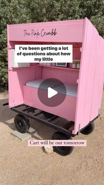 Tiffany Hill on Instagram: "My brain has been bouncing back and forth between my courses/memberships for bakers and my little pink bakery cart. 💗   For bakers who are a part of, or thinking about joining, my Pink Plan membership, just a quick FYI to please be on the lookout here and in my stories for changes that are coming…specifically that the Pink Plan courses will soon be restructured into a clear program with a clear start and finish rather than a multitude of individual sessions. It’s grown so much that I think this will greatly assist you with a game plan when it comes to operating a successful and profitable home bakery. More info at www.thinkpinkbakers.com.   As for my bakery cart, it will be out tomorrow, July 30th) so if you are local, stop by. 💗💗 Here’s how it works:  1. I a Bakers Cart Ideas, Home Bakery Pickup, Pop Up Bakery Stand, At Home Bakery Organization, Self Serve Bakery Cart, Mobile Bakery Cart, Mobile Bakery Ideas, Cart Business Ideas, Diy Bakery Cart