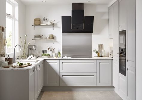 B&Q is the cheapest place to buy a kitchen for the third year running B&q Kitchens, Laminate Worktop, Matt Stone, Integrated Handles, Kitchen Range, Kitchen Plans, Kitchen Trends, Kitchen Doors, Kitchen Fittings