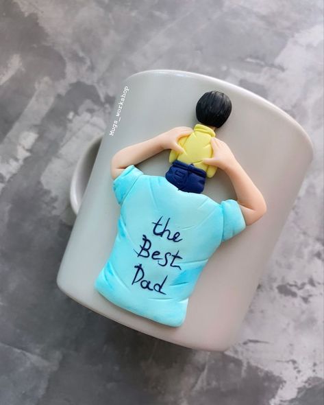 Fathers Day Ceramic Ideas, Clay Coffee Cup, Son Birthday, Family Sculpture, Fathers Day Art, Dad And Son, Diy Father's Day Gifts, Teen Movies, Clay Mugs