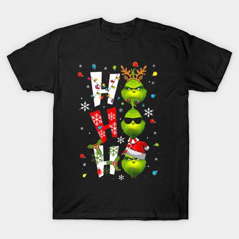 Grinch Christmas Shirt, Grinch T Shirt, Math Valentines, Grinch Shirts, Christmas T Shirt Design, Xmas Shirts, Grinch Christmas, Ho Ho Ho, Christmas Games