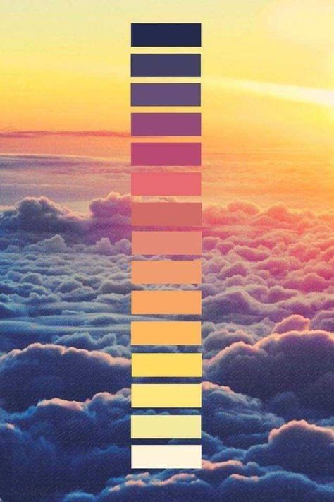 Colors in nature - Imgur Sky Gradient Color Palette, Colour Gradient Palette, Colour Palette Landscape, Sun Color Pallete, Sun Colour Palette, Color Gradient Palette, Sky Colour Palette, Gradient Colour Palette, Landscape Color Palette