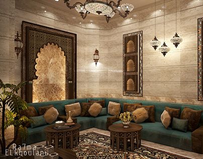 Rich Drawing, Morocco Restaurant, Arabic Seating, Moroccan Decor Living Room, Arabian Decor, Moroccan Interior Design, Moroccan Room, Arabic Decor, Moroccan Living Room