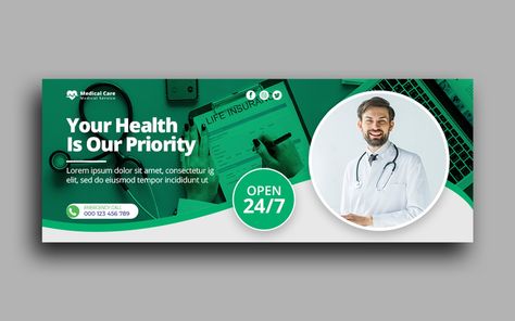 Facebook Cover Image, Creative Facebook Cover, Motivational Typography, Name Covers, Medical Office Design, Business Cards Layout, Facebook Cover Images, Template Social Media, Facebook Cover Design