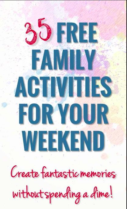 Check out what's #1 on this list of free family activities to do on the weekend! #camping #funwithoutspending No Spend Weekend, Cheap Family Activities, Family Weekend Activities, Family Activities Preschool, Free Family Activities, No Spend, Personal Finance Lessons, Saving Money Tips, Family Fun Night