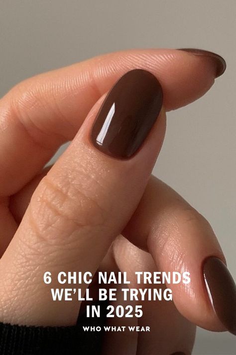 Your shortcut to looking chic. French Mani Color, Brown Nails Opi Gel, 2025 Nails February, Nail Colour Mixing Chart, Nails On Olive Skin Tone, Nail Color That Goes With Green Dress, Short Nails February 2025, Nail Color February 2025, Professional Nail Designs For Work