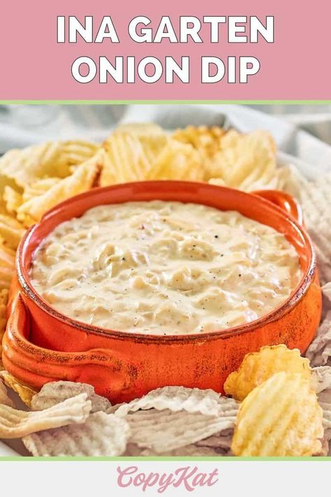 Savor the rich flavor of Ina Garten Onion Dip! This dip is a luxurious blend of pan-fried caramelized onions and creamy ingredients, creating a decadent dip that's perfect for chips or veggies. Each bite of this French onion dip is a journey of taste, with the caramelized onions offering a sweet depth that beautifully contrasts the tangy creaminess. Get the easy recipe inspired by culinary queen Ina Garten, the Barefoot Contessa. This copycat recipe is a must-make for any gathering. Homemade Onion Dip, French Onion Dip Recipe, Homemade French Onion Dip, Cream Cheese Spread Recipes, Onion Dip Recipe, Tv Recipes, Caramelized Onion Dip, French Onion Dip, Ina Garten Recipes