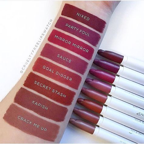 Colourpop lippie stix swatches Colourpop Lipstick, Colourpop Lippie Stix, Lip Colours, Lipstick Kit, Colourpop Cosmetics, Lip Swatches, Makeup On Fleek, Lipstick Swatches, Colour Pop