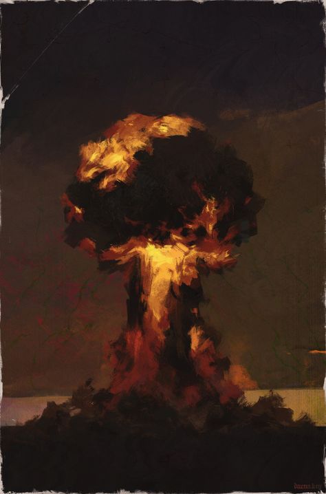 Cooper Howard Aesthetic, Radiation Aesthetic, Explosion Aesthetic, Cooper Howard, Nuclear Art, Explosion Drawing, Dystopian Art, Nuclear Apocalypse, Nuclear Explosion