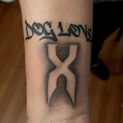 DMX’s Fiancée Desiree Lindstrom Gets a Tribute Tattoo in Honor of the Late Rapper Tribute Tattoo, Effort Quotes, Tribute Tattoos, X Tattoo, Graffiti Tattoo, Dark Men, Family Presents, Tattoo Stencils, Get A Tattoo