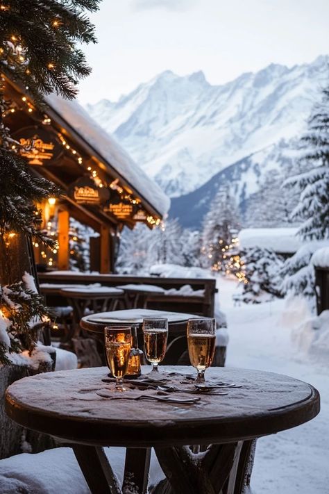 "🍷🏔️ Unwind after a day on the slopes with après-ski in Chamonix, France! From cozy chalets to lively bars, discover the best spots to relax and enjoy the alpine atmosphere. Swipe for top après-ski spots! 🎿✨ #Chamonix #AprèsSki #WinterGetaway" St Moritz Apres Ski, Skiing Holiday Aesthetic, Aspen Colorado Aesthetic Winter, Chamonix France Skiing, Chamonix Aesthetic, Winter Moodboard Aesthetic, Ski Asethic, Switzerland Winter Aesthetic, Chamonix France Winter