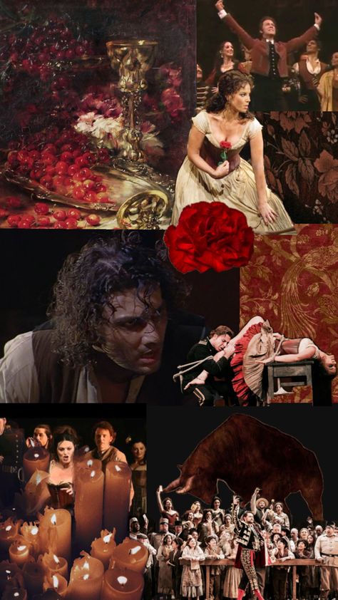 Carmen opera vibes/aesthetic Carmen Opera, Mood Boards, Opera