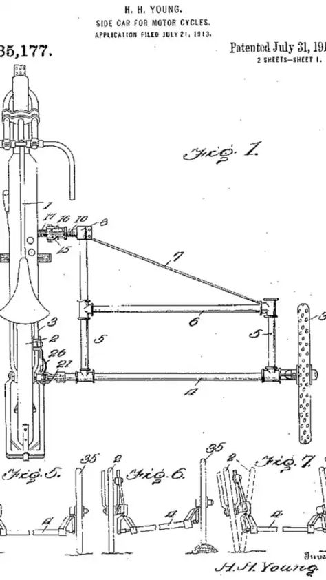 The Flxible Side Car: A Different Angle on Sidecar Design Motorcycle Sidecar Plans, Scooter Sidecar, Motorbike With Sidecar, Bike With Sidecar, Bicycle Sidecar, Biking Diy, Motorised Bike, Tricycle Bike, Bicycle Trailer