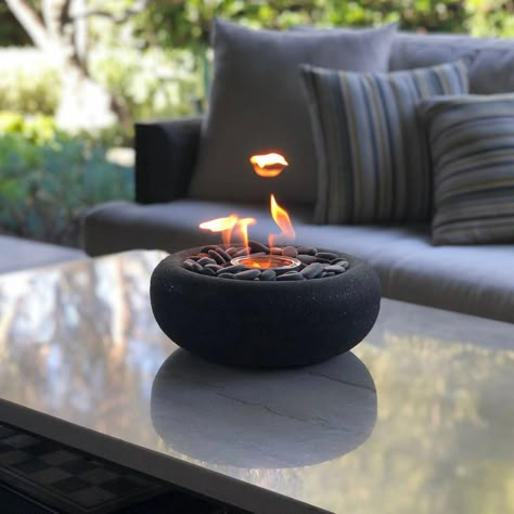 Firepit Design, Mini Fire Pit, Tabletop Fire Bowl, Marshmallow Roasting, Smores Dessert, Garden Nails, Tabletop Fireplaces, Tattoo Garden, Cool Fire Pits