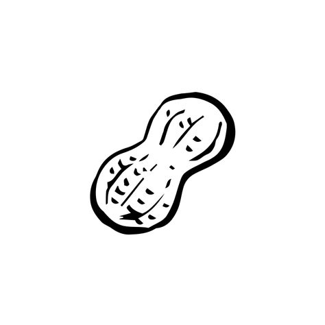 Peanut Illustration, Peanuts Images, Vector Png, Line Illustration, Art Logo, Free Png, Free Image, Royalty Free Images, Peanut