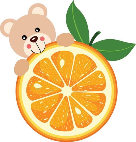 Bear Eating, Vector Typography, Orange Slice, Cute Teddy Bear, Cute Teddy, Tree Saw, Heart Tree, Cityscape Photos, Logo Banners