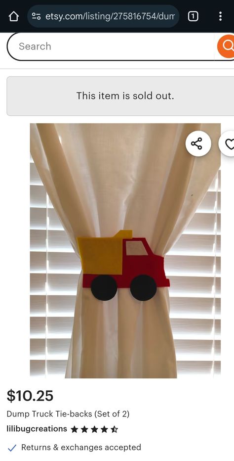 Themed Bedroom, Dump Truck, Bedroom Themes, Tie Backs, Bedroom