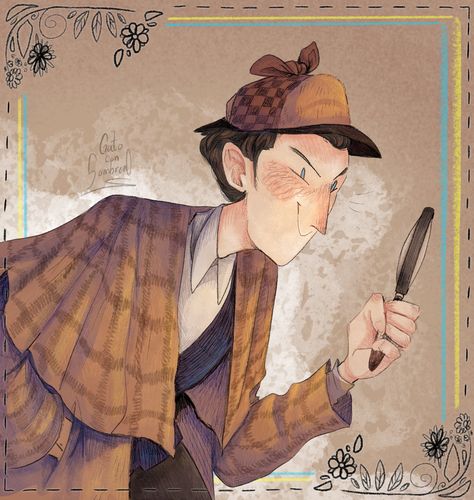 Sherlock Cartoon, Sherlock Holmes Funny, Sherlock Holmes Watson, Sherlock Illustration, Sherlock Holmes Fandom, Sherlock Art, Sherlock Holmes 3, Sherlock Holmes Bbc, Sherlock John