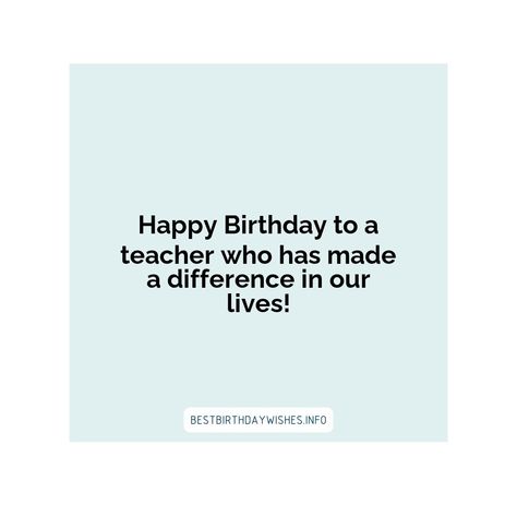 Teachers play an important role in the life of every student. It is important to show teachers how much we appreciate their hard work and dedication. ... | # #BirthdayWishes Check more at https://www.ehindijokes.com/inspirational-quotes-celebrate-teachers-birthday/ Teachers Birthday, Wishes For Teacher, Teacher Birthday, Hard Work And Dedication, Hard Work, Birthday Wishes, Our Life, Happy Birthday, Inspirational Quotes