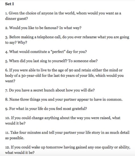 Questions That Lead To Love, The 36 Questions That Lead To Love, Nyt 36 Questions To Fall In Love, 36 Questions That Lead To Love, 30 Questions To Fall In Love, Podcast Topics Ideas For Teens, 36 Questions To Fall In Love, 36 Questions Musical, Therapy Topics