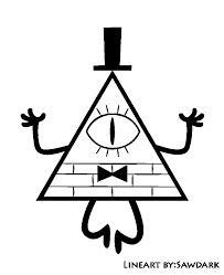 Bill Cipher Tattoo, Gravity Falls Coloring Pages, Bill Cypher, Cartoons Design, Anna Und Elsa, Cool Stencils, Autumn Tattoo, Gravity Falls Bill Cipher, Gravity Falls Bill