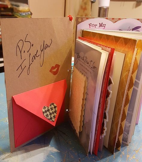 How To Store Cards And Letters, Organize Greeting Cards, Saving Cards, Greeting Card Book, Greeting Card Holder, Greeting Card Storage, Greeting Card Organizer, Keepsake Ideas, Old Birthday Cards