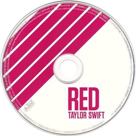 Red - Album (Standard Edition) (Disc) Twitter Ava, Spotify Wallpapers, Accessories Quotes, Fangirl Aesthetic, Taylor Swift Red Album, Taylor Swift Cd, Gary Lightbody, Red Taylor Swift, Cd Icon