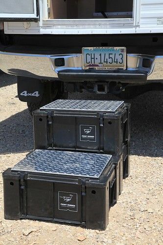 A versatile storage box: the Wolf Pack — Exploring Overland Overland Organization, Overland Storage, Overland Mods, Defender Camping, Roof Rack Accessories, Wolf Packs, Must Have Camping Gear, Camping Sink, Camping Gear Gadgets