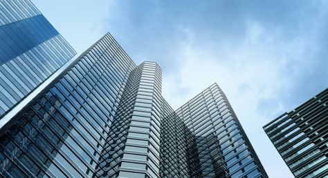 Modern building office and blue sky back... | Premium Photo #Freepik #photo #background #pattern #business #abstract Background Images For Website Web Design, Business Background Templates, Business Presentation Background, Background Linkedin, Linkedin Background Photo, Buildings Background, Site Background, Business Wallpaper, Technology Design Graphic