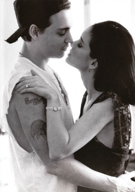 Johnny Depp and Winona Ryder. 1991. Johnny Drop And Winona Ryder, Johnny Depp Girlfriend, Johnny And Winona, Johnny Depp And Winona, John Depp, Winona Forever, Matthew Fox, Herb Ritts, Young Johnny Depp