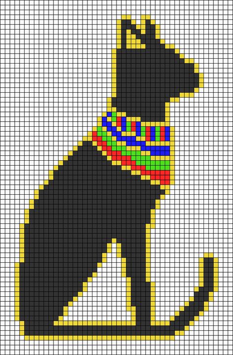 Egyptian Cross Stitch Patterns, Free Crochet Graphgan Patterns, Pixel Art Chat, C2c Crochet Pattern Free, Mochila Crochet, Tiny Cross Stitch, Pixel Crochet, Cat Cross Stitch Pattern, Tapestry Crochet Patterns