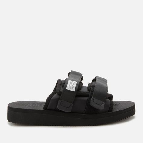 Suicoke Moto Cab Outfit, Suicoke Moto Cab, Suicoke Sandals Outfit, Suicoke Slides, Suicoke Sandals, Everyday Carry Bag, Pretty Shoes Sneakers, Black Slippers, Black Slides